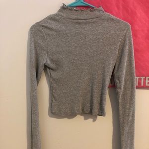 Brandy Melville grey turtleneck long sleeve
